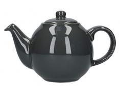 London Pottery Théière Globe avec passoire, Céramique, Gris (London), 2 Cup (500 ML)