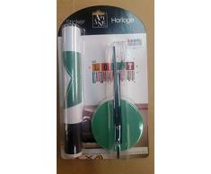 Ariane HLS-02 Sticker Horlogue en Relief, Toile, Multicolore, 18,5 x 32 x 4,5 cm