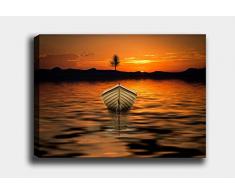 Bonamaison Peinture sur toile, multicolore, 50 x 70 cm - Conçu et fabriqué en Turquie