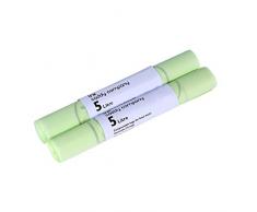 The Caddy Company Lot de 50Â Sacs Poubelle compostables Vert 5Â l