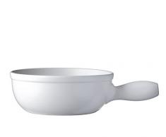 Spring 2896205924 Caquelon à fondue en aluminium compatible induction Blanc 24 cm