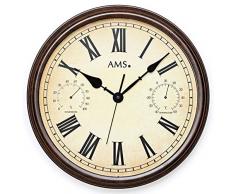 AMS 9484 Horloge Murale, Marron