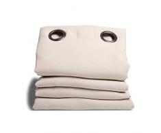 Moondream Rideau Anti-Bruit, Isolation 3-en-1 Phonique/Thermique/Occultant, Technologie brevetÃ©e, Gris-Galet, 145 x 180 (LxH) cm, Oeillets (1 Rideau)