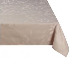 Linder 0542 /18/10013/814 Nappe Jacquard Rectangulaire Cancun Ficelle 145 x 240 cm