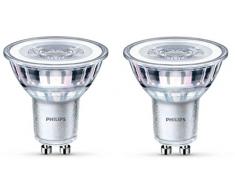 Philips Ampoule LED Spot Culot GU10, 3,5W équivalent 35W, Blanc Chaud 2700K, Finition Verre, Non dimmable