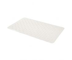 AmazonBasics Tapis de bain antidÃ©rapant, motif pois, Blanc, 40 x 70 cm