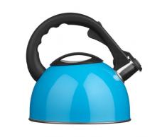 Premier Housewares 0505130 Bouilloire Sifflante Acier Inoxydable Bleu 2,5 L