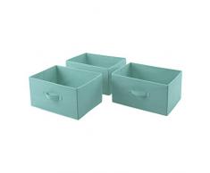 Tiroirs de rechange extra-larges en tissu pour commode Ã 5 tiroirs en tissu AmazonBasics - vert menthe