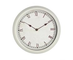 Premier Housewares 2200511 Horloge Murale Rustique en Plastique Crème