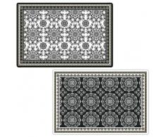 Easy Life 172BLAC Set de 4 Pochette Table Souple, PPE, Noir, 45 x 30 x 0,1 cm