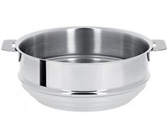 Cristel - CVU24Q- Cuit vapeur universel inox 24cm sans poignée amovible - Collection Mutine