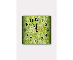 Bonamaison Horloge Murale en MDF, Multicolore, 30 x 30 cm