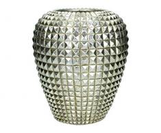 J. Kersten BV Vase en polyrésine Argenté 21 x 21 x 24,4 cm