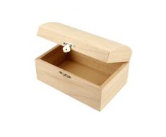 Coffre aux trésors, 16,5x11x8,55 cm, paulownia, 1 pièce