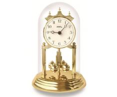 AMS Uhrenfabrik W7289 Bois Laqué Blanc Imprimé Horloge, Argent