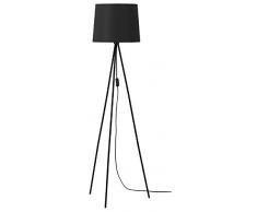 Mathias 3560370 Lampadaire Miya Trépied Noir D35 H146, Métal, E27, 60 W