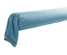 Blanc des Vosges Djakarta Traversin, Coton, Turquoise, 190 x 190 cm