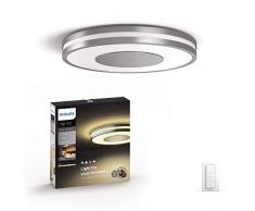 Philips Hue White Ambiance BEING Plafonnier 32 W - Aluminium (tÃ©lÃ©commande incluse)