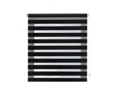 Blindecor Store Enrouleur Double Tissu Nuit et Dia 120X180 Noir