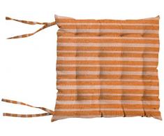 Soleil docre Dessus de Chaise capitonnÃÂ©, Coton, Orange, 40x40x5 cm