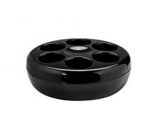 Helios Pure Rafraîchisseur de Bouteille en Plastique pour 6 Bouteilles, Plastique, Noir, 30 x 30 x 10.9 cm