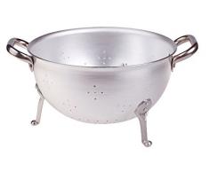 Une Passoire 3 Pieds dune Ã©paisseur de 3 mm avec poignÃ©e en Acier dun diamÃ¨tre 220 mm cod.ALMA11522