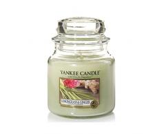 Yankee Candle 1507705E 410 g Bougie Parfumee Moyenne Jarre Citronnelle et Gingembre, Combinaison, Vert