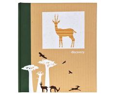 Innova Q7308146 Album Photo Traditionnel, Carton, Beige, Blanc, Vert, 33 x 29 x 3 cm