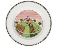 Villeroy & Boch 10-2337-2662 Assiette Ã Pain Porcelaine Rouge 18 x 18 x 9 cm 1 Assiette