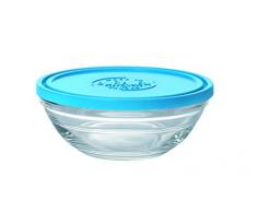 Duralex - Saladier Rond 14cm avec couvercle Bleu Lys