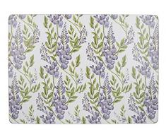 Creative Tops Wine Premium Lot de 6 Sets de Table avec Dos en liège, Blanc, Large Placemats