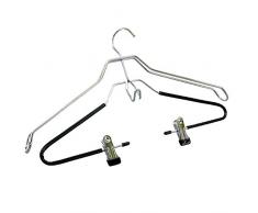 BÃ¼rstenmann 1507 Cintre combinÃ©, MÃ©tal, Argent/Gris, 3 x 42 x 26 cm