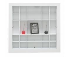 Deknudt Frames S67RY1-40.0x40.0 Cadre Photo vitrine de présentation Blanche, Ajustable, Bois, Blanc, 40x40