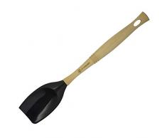 Le Creuset, Petite Spatule CuillÃ¨re avec TÃªte Amovible en Silicone, Longueur : 32 cm, Silicone/Bois, Noir