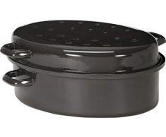 KARL KrÃ¼ger Cocotte GR34Â Ã©mail, Gris, 37Â x 27Â x 16Â cm