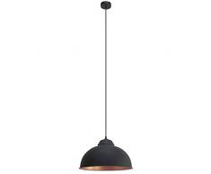 Eglo 49247 Truro Suspension en acier vintage, E27, noir et cuivrÃ©, diamÃ¨tre 37 cm