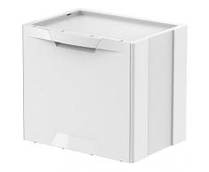 Meliconi Poubelle ecocubes 22Â lt Plastique, Blanc, 39Â x 34,5