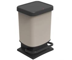 Rotho Paso Poubelle, Polypropylène, Cappuccino, 29.3 x 26.6 x 45.7 cm