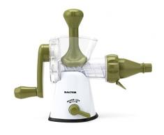 Salter Bw03814gr Sain Manuel Hand-Crank Centrifugeuse, Plastique, Vert/Blanc, 18Â x 14Â x 30.5Â cm
