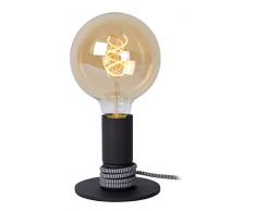 Lucide 45576/01/30 Lampe de Table, Acier, 40 W, Black