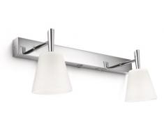 Philips Hydrate Applique Salle de Bain MÃ©tal Chrome 2 x 40 W