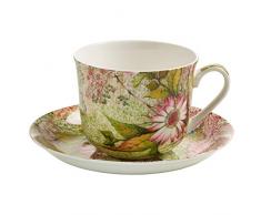 Maxwell & Williams Kilburn Tasse avec sous - Tasse GB, Gobelet à Café/Thé, Daydream, Porcelaine, Wk04300
