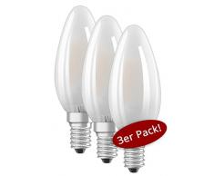 Osram 4058075819375 Ampoule LED Verre 4,00 W E14 Blanc 3 piÃ¨ces