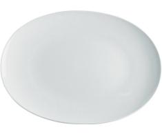 Alessi Sg53/22 38 Mami Plat de Service Ovale en Porcelaine Blanche