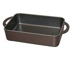 Chasseur 3504 Plat Ã gratin, Fonte Ã©maillÃ©e, intÃ©rieur et extÃ©rieur Noir, 18,5 cm