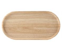 H&H Plat Ovale, 15Â x 30Â CM, Bois, Bois