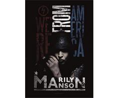 Marilyn Manson Drapeau Poster Drapeau Were America