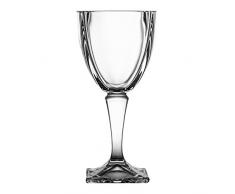 Crystelle aljulia 4179 Verre à vin, Verre, 300 ML, 9 x 18, 5 cm, 6 unités