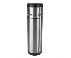 Emsa 509237 MOBILITY- Bouteille isotherme avec gobelet, fermeture Safe Loc, 500 ml, Acier inoxydable/anthracite noir