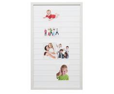 Deknudt Frames S41VF1 G Gallerina Cadre Multi Photos avec Système de Changement Unique et Facile Résine Blanc 40 x 70 cm